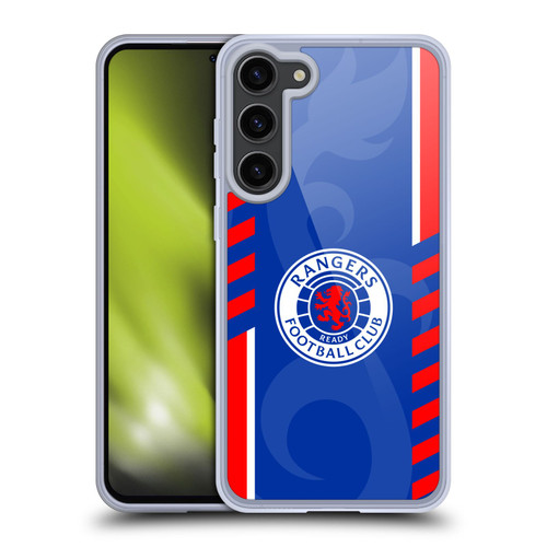Rangers FC Crest Stripes Soft Gel Case for Samsung Galaxy S23+ 5G