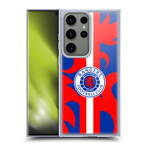 Rangers FC Crest Lion Rampant Pattern Soft Gel Case for Samsung Galaxy S23 Ultra 5G