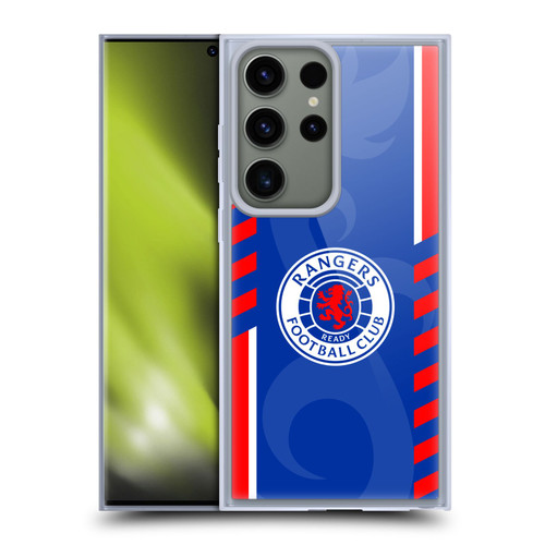 Rangers FC Crest Stripes Soft Gel Case for Samsung Galaxy S23 Ultra 5G