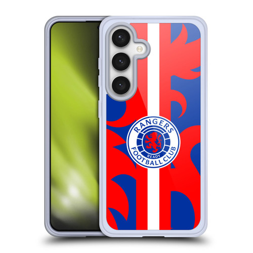 Rangers FC Crest Lion Rampant Pattern Soft Gel Case for Samsung Galaxy S24 5G