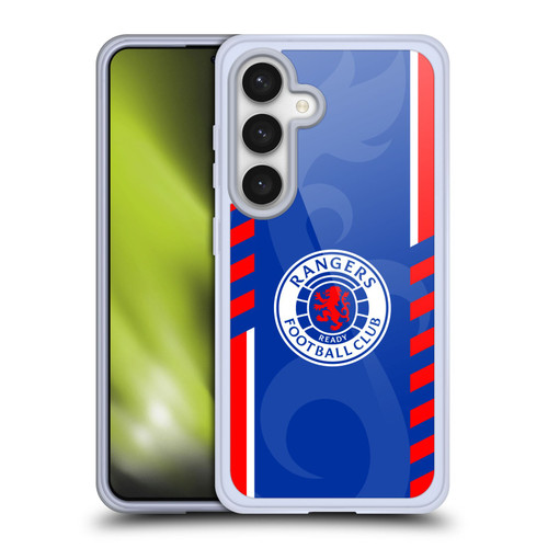 Rangers FC Crest Stripes Soft Gel Case for Samsung Galaxy S24 5G