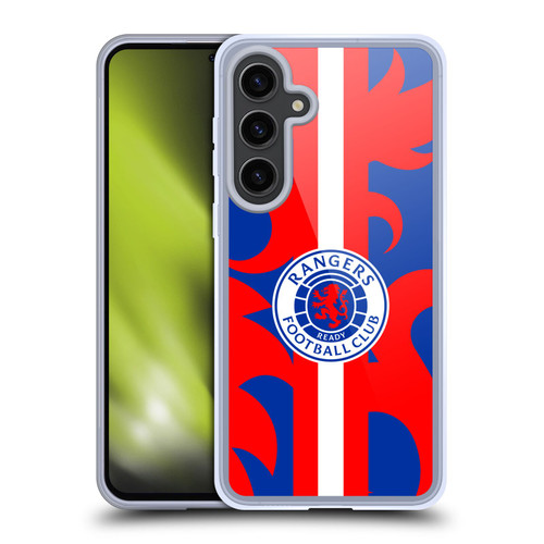 Rangers FC Crest Lion Rampant Pattern Soft Gel Case for Samsung Galaxy S24+ 5G