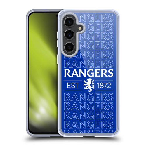 Rangers FC Crest Typography Soft Gel Case for Samsung Galaxy S24+ 5G