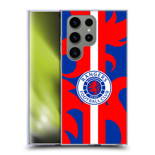 Rangers FC Crest Lion Rampant Pattern Soft Gel Case for Samsung Galaxy S24 Ultra 5G
