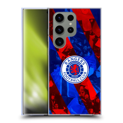 Rangers FC Crest Stadium Stripes Soft Gel Case for Samsung Galaxy S24 Ultra 5G