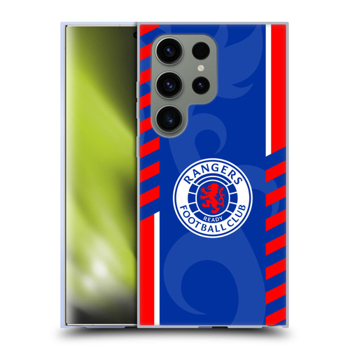 Rangers FC Crest Stripes Soft Gel Case for Samsung Galaxy S24 Ultra 5G