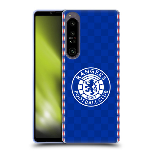 Rangers FC Crest Retro 1989 Home Kit Soft Gel Case for Sony Xperia 1 IV