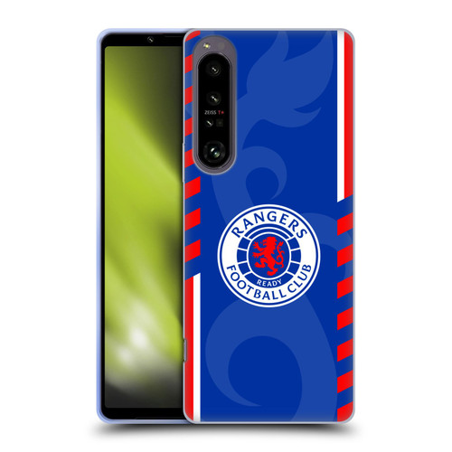 Rangers FC Crest Stripes Soft Gel Case for Sony Xperia 1 IV