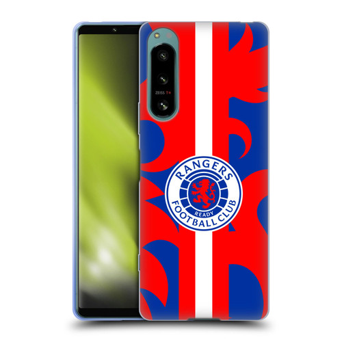 Rangers FC Crest Lion Rampant Pattern Soft Gel Case for Sony Xperia 5 IV
