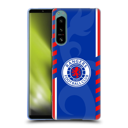Rangers FC Crest Stripes Soft Gel Case for Sony Xperia 5 IV