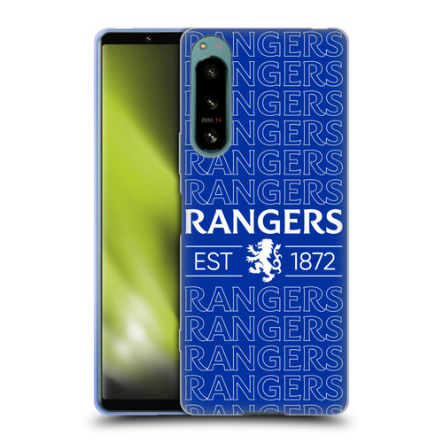 Rangers FC Crest Typography Soft Gel Case for Sony Xperia 5 IV