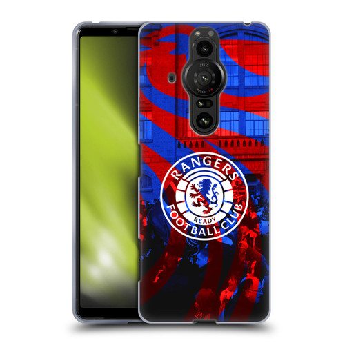 Rangers FC Crest Logo Stadium Soft Gel Case for Sony Xperia Pro-I
