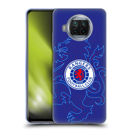 Rangers FC Crest Lion Pinstripes Pattern Soft Gel Case for Xiaomi Mi 10T Lite 5G