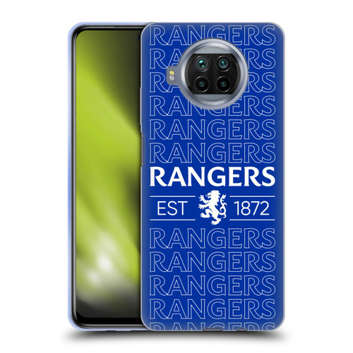 Rangers FC Crest Typography Soft Gel Case for Xiaomi Mi 10T Lite 5G