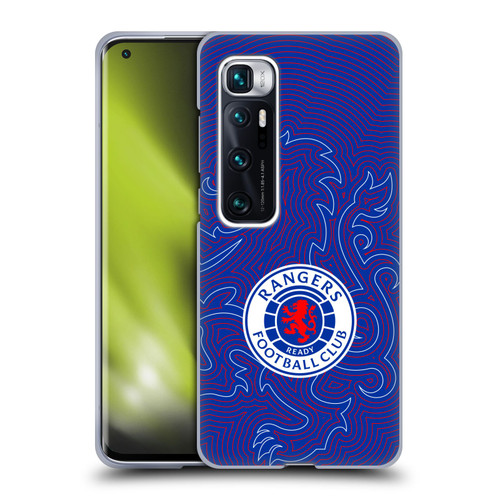 Rangers FC Crest Lion Pinstripes Pattern Soft Gel Case for Xiaomi Mi 10 Ultra 5G