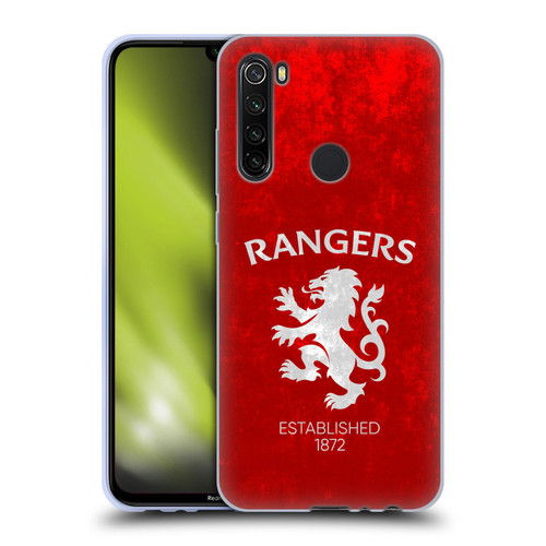Rangers FC Crest Lion Rampant Soft Gel Case for Xiaomi Redmi Note 8T
