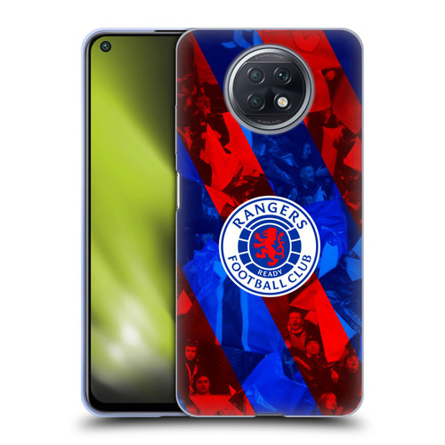 Rangers FC Crest Stadium Stripes Soft Gel Case for Xiaomi Redmi Note 9T 5G