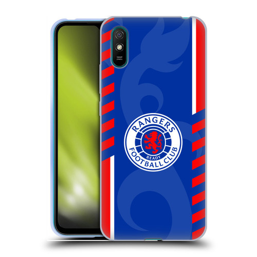 Rangers FC Crest Stripes Soft Gel Case for Xiaomi Redmi 9A / Redmi 9AT