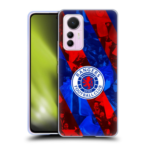 Rangers FC Crest Stadium Stripes Soft Gel Case for Xiaomi 12 Lite