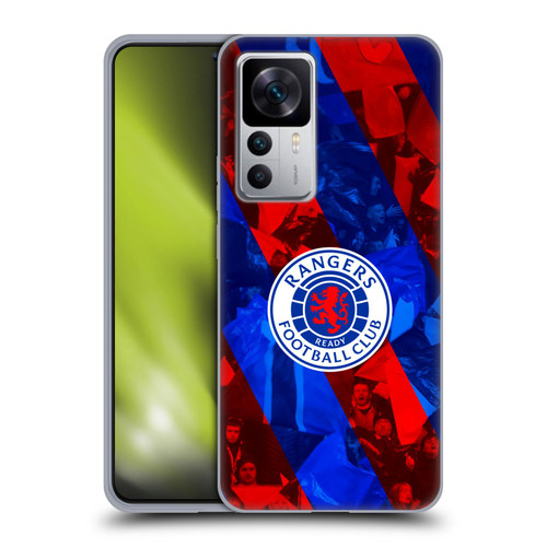 Rangers FC Crest Stadium Stripes Soft Gel Case for Xiaomi 12T 5G / 12T Pro 5G / Redmi K50 Ultra 5G