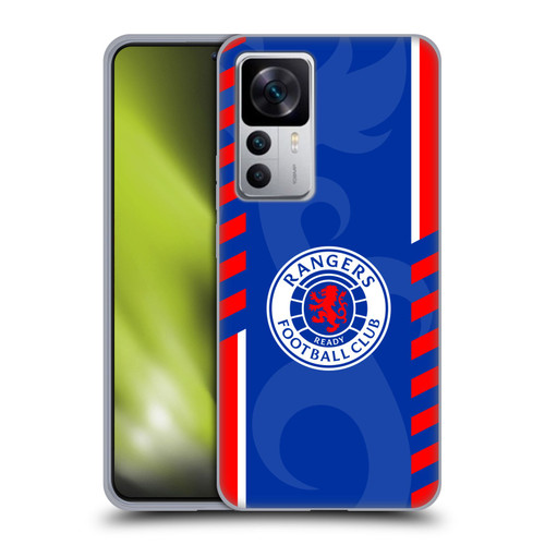 Rangers FC Crest Stripes Soft Gel Case for Xiaomi 12T 5G / 12T Pro 5G / Redmi K50 Ultra 5G