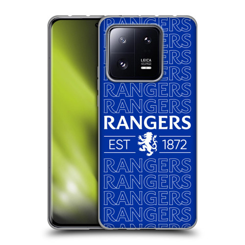 Rangers FC Crest Typography Soft Gel Case for Xiaomi 13 Pro 5G