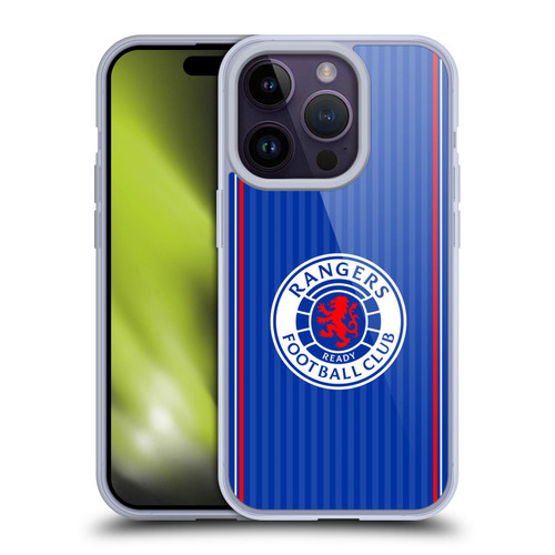 Rangers FC 2023/24 Kit Home Soft Gel Case for Apple iPhone 14 Pro