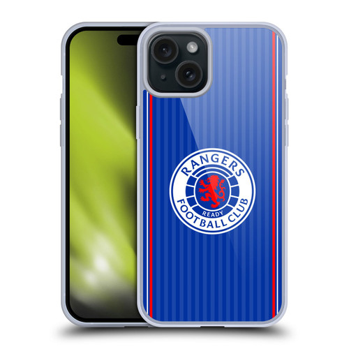 Rangers FC 2023/24 Kit Home Soft Gel Case for Apple iPhone 15 Plus