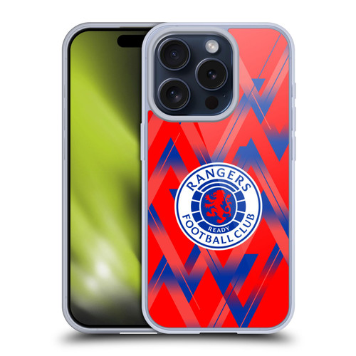 Rangers FC 2023/24 Kit Fourth Soft Gel Case for Apple iPhone 15 Pro