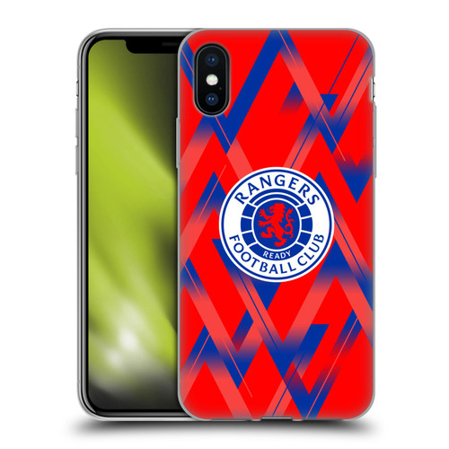 Rangers FC 2023/24 Kit Fourth Soft Gel Case for Apple iPhone X / iPhone XS