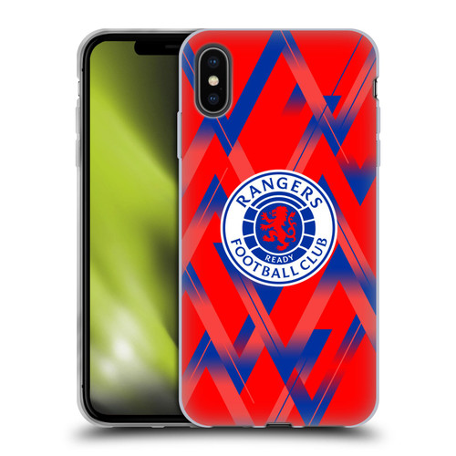 Rangers FC 2023/24 Kit Fourth Soft Gel Case for Apple iPhone XS Max