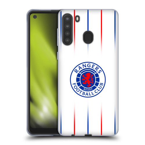 Rangers FC 2023/24 Kit Away Soft Gel Case for Samsung Galaxy A21 (2020)