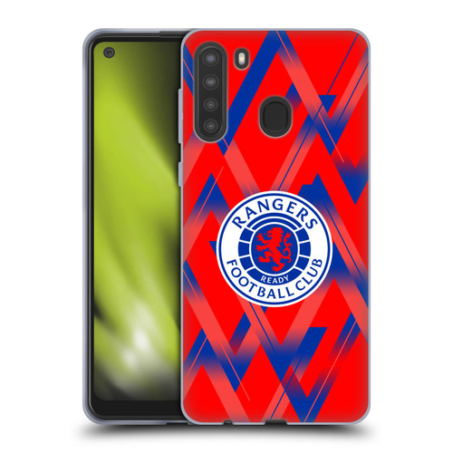 Rangers FC 2023/24 Kit Fourth Soft Gel Case for Samsung Galaxy A21 (2020)