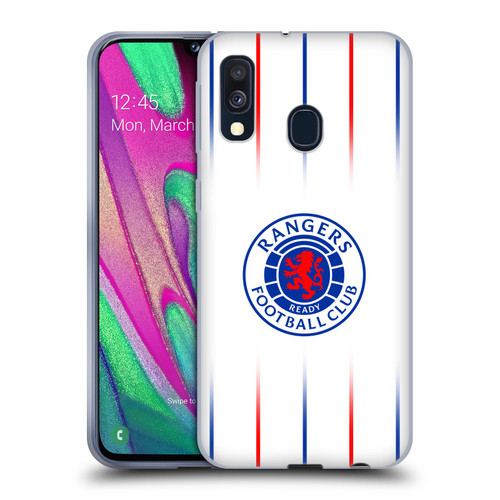 Rangers FC 2023/24 Kit Away Soft Gel Case for Samsung Galaxy A40 (2019)