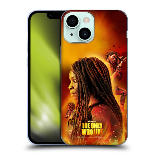 The Walking Dead: The Ones Who Live Key Art Michonne Soft Gel Case for Apple iPhone 13 Mini