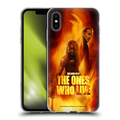 The Walking Dead: The Ones Who Live Key Art Poster Soft Gel Case for Apple iPhone XS Max