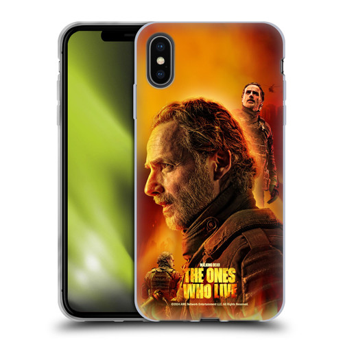 The Walking Dead: The Ones Who Live Key Art Rick Soft Gel Case for Apple iPhone XS Max