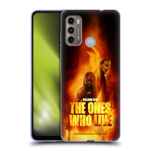 The Walking Dead: The Ones Who Live Key Art Poster Soft Gel Case for Motorola Moto G60 / Moto G40 Fusion
