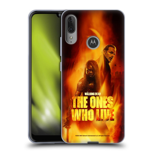 The Walking Dead: The Ones Who Live Key Art Poster Soft Gel Case for Motorola Moto E6 Plus