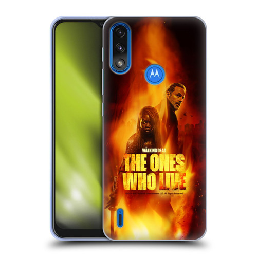 The Walking Dead: The Ones Who Live Key Art Poster Soft Gel Case for Motorola Moto E7 Power / Moto E7i Power