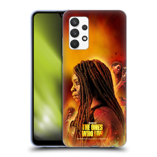 The Walking Dead: The Ones Who Live Key Art Michonne Soft Gel Case for Samsung Galaxy A32 (2021)