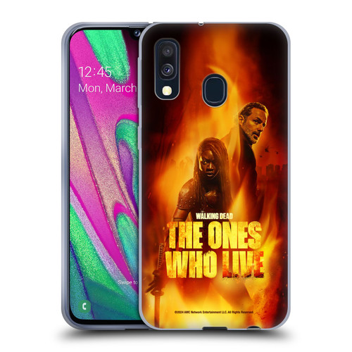The Walking Dead: The Ones Who Live Key Art Poster Soft Gel Case for Samsung Galaxy A40 (2019)