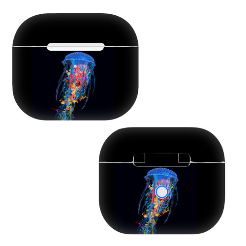 Dave Loblaw Sea 2 Blue Jellyfish Vinyl Sticker Skin Decal Cover for Apple AirPods 3 3rd Gen Charging Case