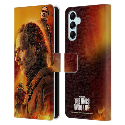 The Walking Dead: The Ones Who Live Key Art Rick Leather Book Wallet Case Cover For Samsung Galaxy M14 5G
