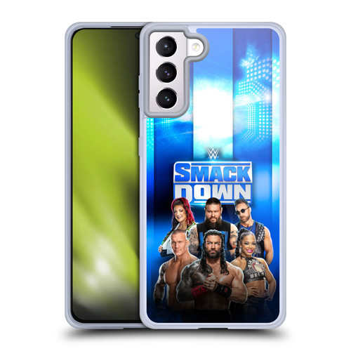 WWE Pay-Per-View Superstars 2024 Smackdown! Soft Gel Case for Samsung Galaxy S21+ 5G