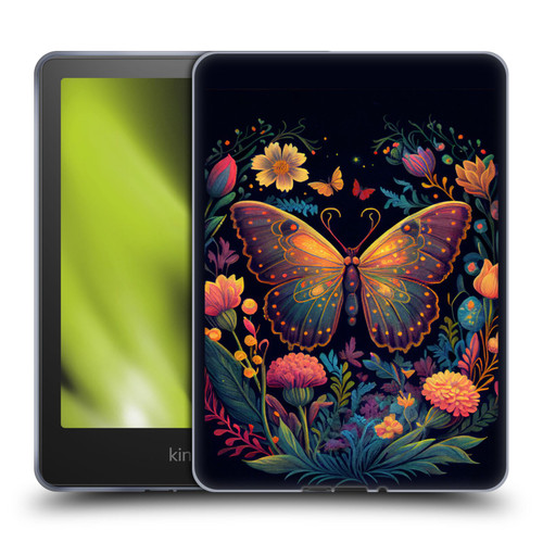 JK Stewart Art Butterfly In Night Garden Soft Gel Case for Amazon Kindle Paperwhite 5 (2021)