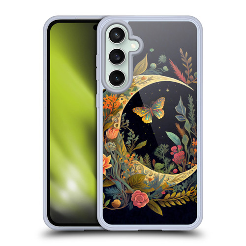JK Stewart Art Crescent Moon Soft Gel Case for Samsung Galaxy S23 FE 5G