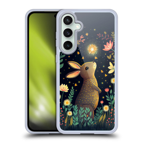 JK Stewart Art Rabbit Catching Falling Star Soft Gel Case for Samsung Galaxy S23 FE 5G