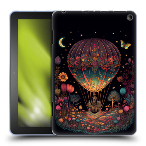 JK Stewart Graphics Hot Air Balloon Garden Soft Gel Case for Amazon Fire HD 8/Fire HD 8 Plus 2020