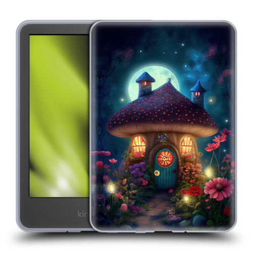 JK Stewart Graphics Mushroom House Soft Gel Case for Amazon Kindle 11th Gen 6in 2022